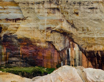 Pictured Rocks 02 ||| Nature Photograph | Rustic Modern Wall Art | Abstract Nature | Modern Minimalist Print | Landscape Photography