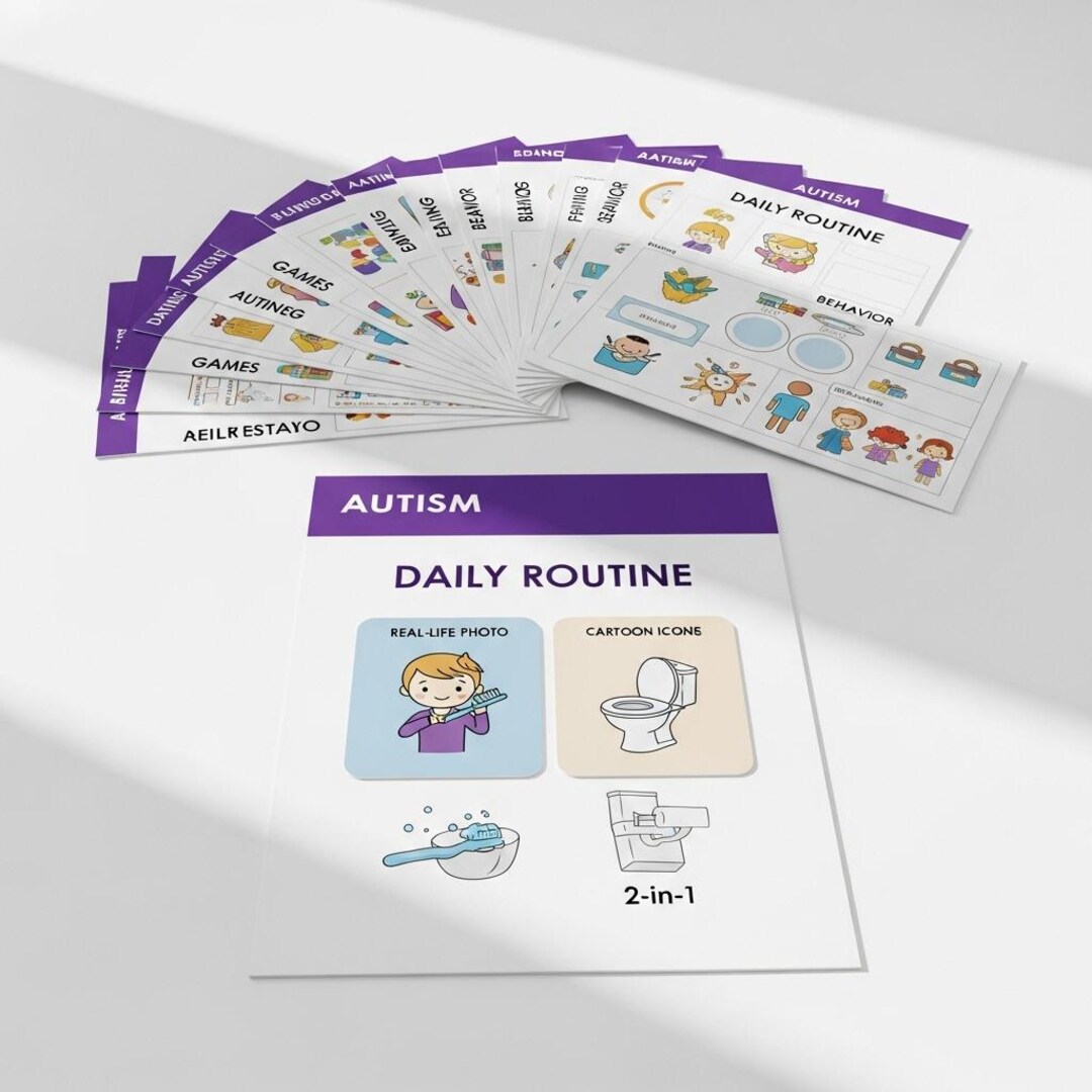 Autism Visual Support Kit | Routine Cards, Communication Boards ...