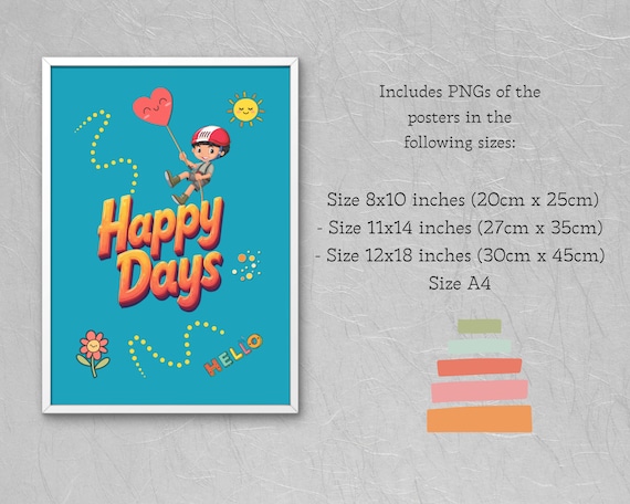 Happy Days Kids Wall Art