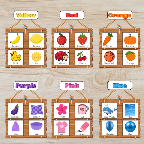 Color Sorting Activity For Kids, Printable PDF Worksheet