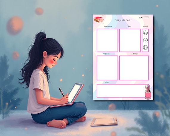 Colorful Daily Planner Template