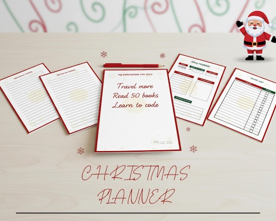 2026 Life Planner Printable PDF - Reading Journal, Watchlist Movies, Motivation & Expectations Sections for Goals