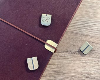 Personalized 2pcs Metal Edge Protectors for Leather Journals, Custom Vintage Copper Notebook Accessories, DIY Journal Book