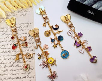 Cadena de amuletos Kindle personalizada, accesorio para lector electrónico, regalo para amantes de la lectura
