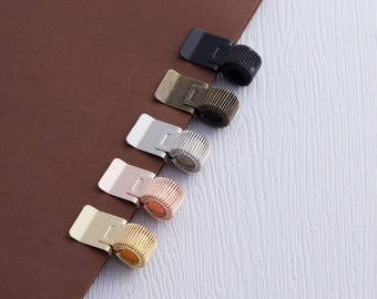 Metallfeder Stifthalter mit einziehbarer Feder, Schreibwaren Stiftschlaufe, Lesezeichen Stift Clip für Planer, Journal