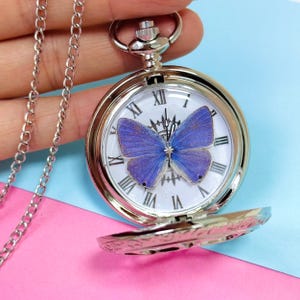 Pocket Watch Butterfly - Etsy display picture 1