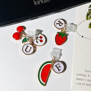 Custom Fruits Kindle Charm, Phone Charm, Dust Plug Charm, E-Reader Accessory, Gift for Bookish