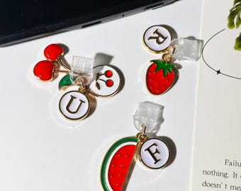 Niestandardowy brelok Fruit Kindle: Początkowa zatyczka przeciwkurzowa, akcesorium do czytnika e-booków