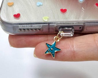 Niestandardowa zawieszka do telefonu z motywem Galaxy, zawieszka do zatyczki do kurzu z motywem Galaxy, akcesorium do czytnika e-booków, prezent dla niej