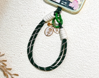 Gepersonaliseerde riemkoord mobiele telefoon, kleurrijke touwarmband paracord mobiele telefoonriem Cadeau voor haar