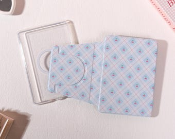 Blue Gingham Cherry Detachable Magnetic Kindle Case,360-Degree Rotating & Detachable Kindle Case,Kindle Paperwhite 10/11/12th Cover,Custom