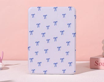 Light Blue Bow Kindle Case,Kindle Paperwhite 10/11/12th Cover,Kobo Libra/Clara Case,Fancy Case with Auto Wake/Sleep,Custom e-Reader Gift