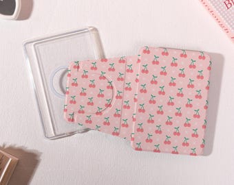 Pink Cherry Pattern Detachable Magnetic Kindle Case,360-Degree Rotating & Detachable Kindle Case,Kindle Paperwhite 10/11/12th Cover,Custom