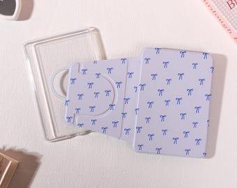 Light Blue Bow Detachable Magnetic Kindle Case,360-Degree Rotating & Detachable Kindle Case,Kindle Paperwhite 10/11/12th Cover,Custom