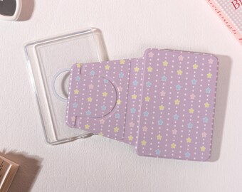 Lavender Star Stripe Detachable Magnetic Kindle Case,360-Degree Rotating & Detachable Kindle Case,Kindle Paperwhite 10/11/12th Cover,Custom