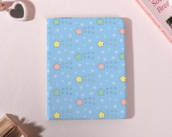 Pastel Blue Star Dot iPad Case with Auto Wake for iPad Pro 2025 13" 11",iPad Air 7/6/5th,iPad 7/8/9th Mini 8.3" 7.9" Cover,Personalized Gift