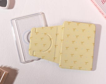 Yellow Bow Polka Dot Detachable Magnetic Kindle Case,360-Degree Rotating & Detachable Kindle Case,Kindle Paperwhite 10/11/12th Cover,Custom