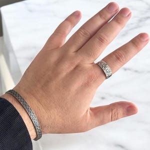 Minimalist Sterling Silver Open Band Ring, Handmade Adjustable Ring for Men & Women, Modern Unisex Statement Jewelry