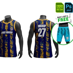 Maqueta de camiseta de ropa urbana: ropa de fútbol y baloncesto (PSD)