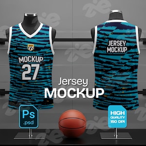 Basketball Jersey Mockup: Sublimation Sportswear Template (PSD Download)