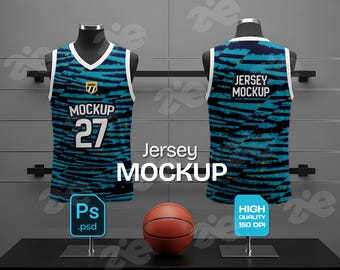 Basketball Jersey Mockup: Sublimation Sportswear Template (PSD Download)