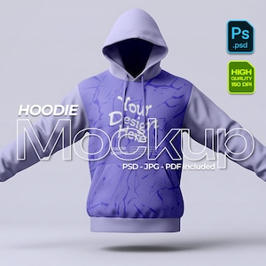 Gildan 18500 Hoodie Mockup: Simple Oversized Style (PSD)