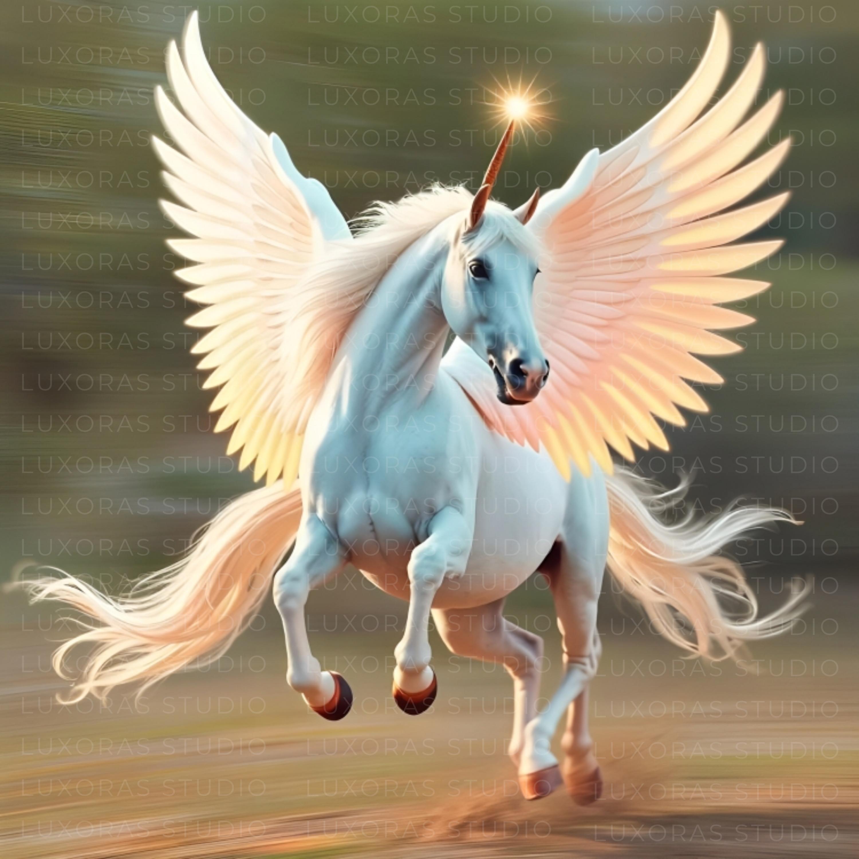 Mystical Pegasus Unicorn PNGS | Majestic Winged Horse | Fantasy ...