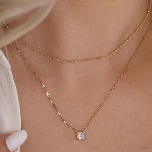 1 CT Round Solitaire IGI Certified Lab Grown Diamond Pendant with Chain for Girls & Women – Moissanite Option – Elegant Gift Jewelry.