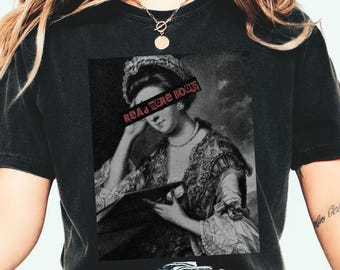 Camiseta emo para amantes de la lectura, camiseta de libros, regalo gótico para amantes de los libros, estética de academia oscura, regalo para amantes de los libros