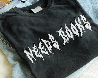 Camiseta emo para amantes de la lectura, camiseta de libros, regalo gótico para amantes de los libros, estética de academia oscura, regalo para amantes de los libros