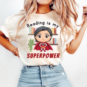 Comfort kleuren leraar shirt, boek minnaar leraar tshirt, leraar waardering cadeau, kleuterschool T-shirt cadeau, leuke cartoon leraar T-shirt