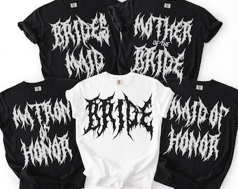 Emo Bride Shirt, Wedding Day T-shirt, Gothic Wife Gift, Engagement Gift For Her, Wedding Gift for Bride, Honeymoon Graphic Tee