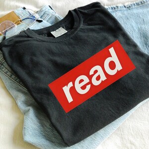 Reading Lover T-Shirt, Punk Book Lover Gift, Gift for Reader, Reading Lover Tee, Gift for Book Lover