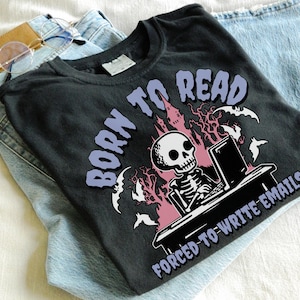 Bookish Halloween Shirt, Book Lover Gift, Bookish T-shirt, Gift for Reader, Reading Lover Tee, Gift for Book Lover, Gothic Reading Top
