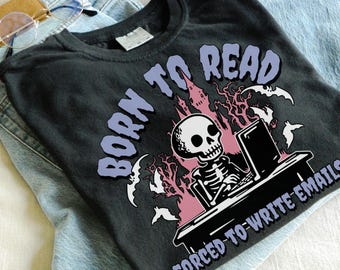 Camiseta de Halloween para amantes de los libros, regalo para amantes de los libros, camiseta para amantes de los libros, regalo para lectores, camiseta para amantes de la lectura, regalo para amantes de los libros, camiseta gótica de lectura
