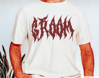 Emo Groom Wedding T-Shirt: Gothic Husband Gift