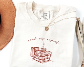 Coffee and Book Lover T-Shirt, Book Lover Gift, Gift for Reader, Reading Lover Tee, Gift for Book Lover