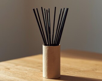 Santal Sandalwood Incense Sticks, 20 Natural Hand-Dipped Incense, Santal Home Fragrance