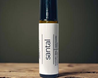 Santal Roll On Perfume Oil | Inspired by Santal 33 | Unisex Fragrance Oil | Woody Luxury 10mL Size Scent