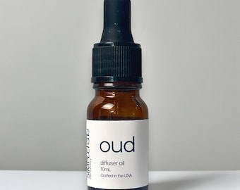 Oud Diffuser Oil: Inspired by Tom Ford Oud Wood, 10mL Vegan Fragrance
