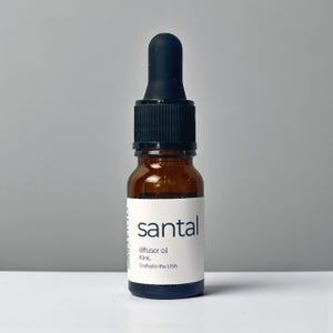 Santal 33 Inspired Diffuser Oil: 10mL Luxury Vegan Home Fragrance, Santal Fragrance Oil
