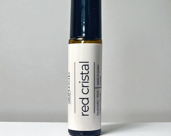 Red Cristal Roll On Fragrance Oil, Baccarat Rouge Inspired Roll-On Perfume Oil: Red Cristal, Vegan & Phthalate-Free