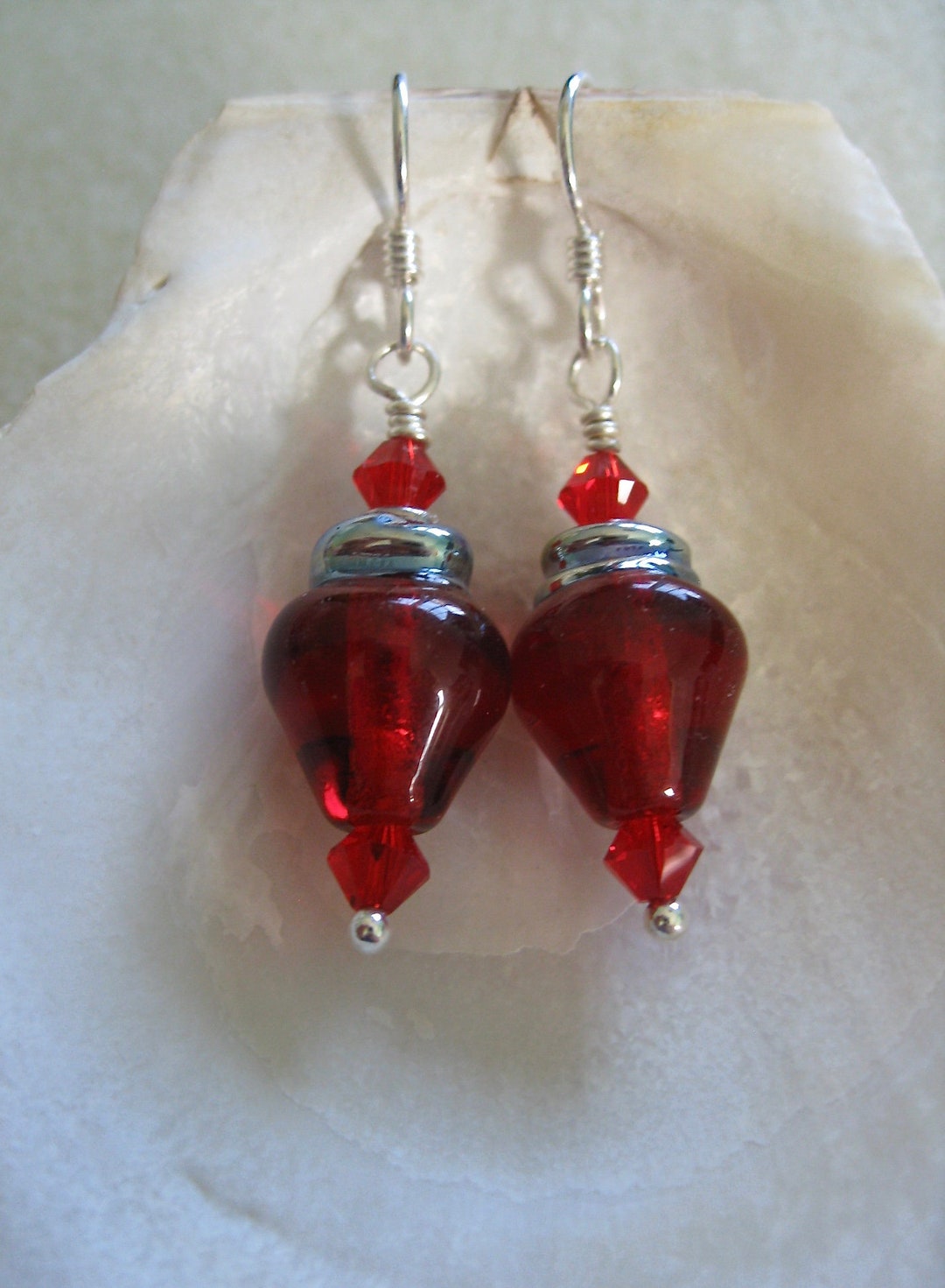 Bright Red Holiday Light Bulb Earrings - Etsy