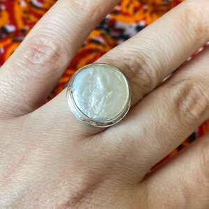 Handmade pearl sterling silver ring, Ottoman-inspired statement jewelry, Turkish artisan ring, Unique geometric design, Elegant gift for her
