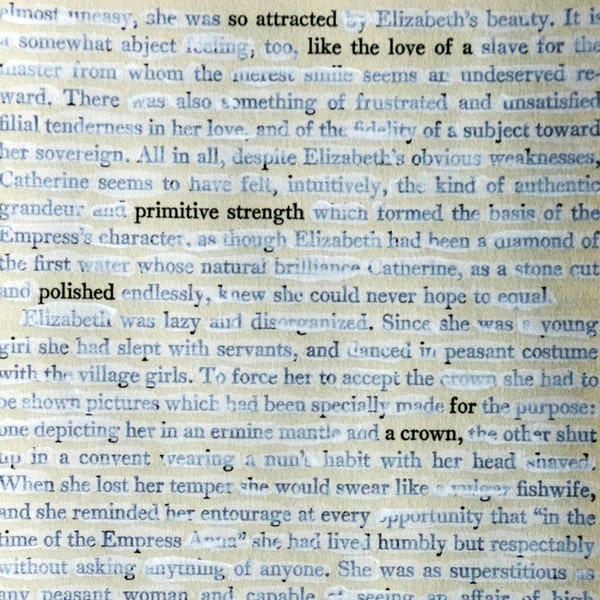 Altered Text Page / Found Poem / So Attracted