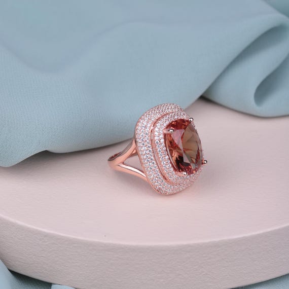 Luxurious Hürrem Sultan Ring, Handcrafted Zultanite Beauty with Swarovski Crystals,Turkish Diaspore Ring for Women, Ottoman Inspired Jewelry