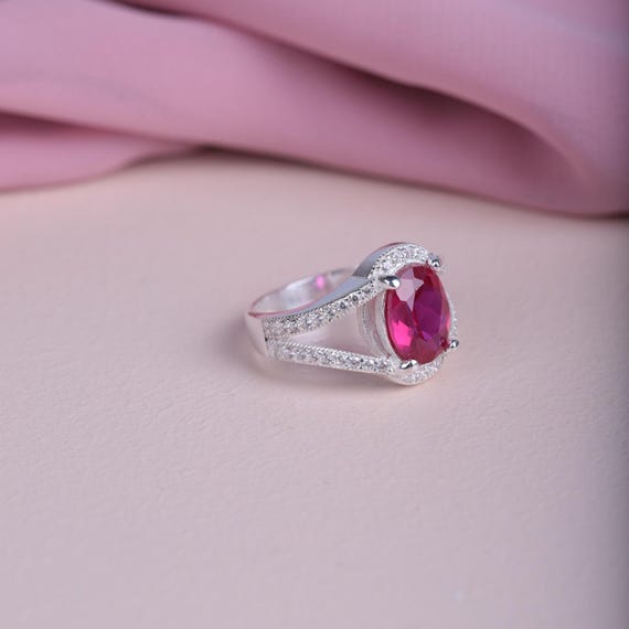 Double Row Zircon Ring – Pink or Black Stone – Minimalist & Elegant Women Jewelry – Ready to Order, Valentine's Day, Mothers Day, Women Ring