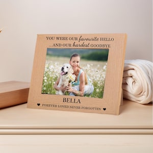 Personalised Dog Memorial Photo Frame, Cat Memorial Picture Frame, Pet Memorial Gift, Pet Remembrance Keepsake Gift,Pet Lover, Dog Lover