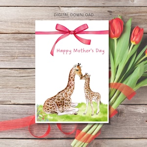 printable Mother&#39;s Day card / Mother&#39;s Day / greeting card / DIY card / gift card / celebration / Mother&#39;s Day theme