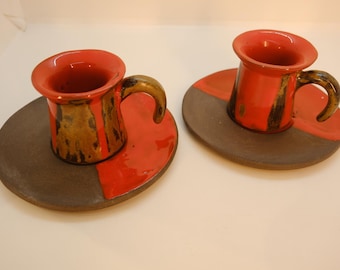 Handmade Stoneware Espresso Cup Set, Artisan Turkish Coffee Cup